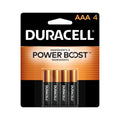 Duracell Coppertop AAA Batteries with Power Boost Ingredients, 4 Count Pack Triple a Battery with Long-Lasting Power, Alkaline AAA Battery for