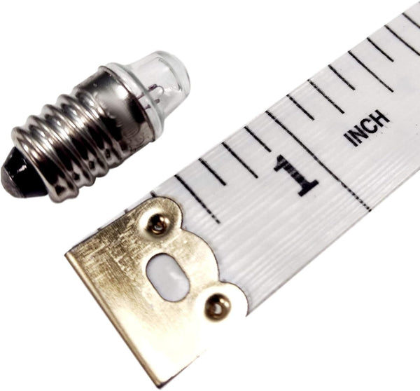 Pack of 10 E10 Miniature Screw Base Light Bulbs, 1.5V / 0.3A Flashlight Style, Incandescent â¦