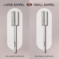 Pana 3/32" Flat Top Nail Carbide Bit - Silver Large Barrel Head (Grit: Fine - F) for Electric Dremel Drill Machine