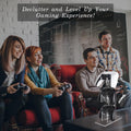 FYY Game Controller Holder 3 Tiers - Universal Dual Stand and Headphone Holder, Acrylic Clear Display Compatible with Nintendo Switch, Xbox, PS5,