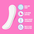Carefree Panty Liners for Women, Extra Long, Unwrapped, Unscented, 100Ct |Pantiliners, Carefree Liners, Daily Liners for Women, Light Periods and