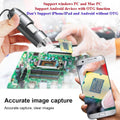 USB Microscope Camera 40X to 1000X, Cainda Digital Microscope with Metal Stand & Carrying Case, Compatible with Android Windows Linux Mac,