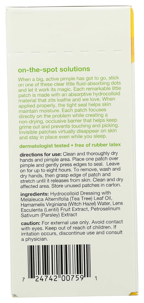 Alba Botanica Acnedote Pimple Patches for Face - Pimple, Spot Patches - Hydrocolloid Skincare Patches - 40 Count