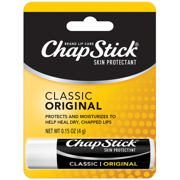 Chapstick Classic Original Lip Balm â Moisturizing Lip Care for Dry, Cracked Lips, 0.15 Oz Ea