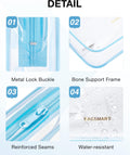 BAGSMART Clear Toiletry Bag, 3 Packs TSA Approved Water-Resistant Quart Size Travel Organizer, Airport Airline Travel Essential Carry-On Makeup