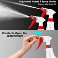 Yinder 18 Pcs 16 Oz Plastic Spray Bottle Bulk Empty Refillable Spray Bottles for Cleaning Solution Leak Proof Water Sprayer with Adjustable Nozzle