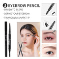 All in One Makeup Kit for Girls - 16 Colors Naked Eyeshadow Palette, 3Pcs Makeup Brushes, Waterproof Eyeliner Pencil, Eyebrow Powder,Eyebrow