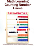 MAGIKON Wooden Counting Number Frame, 10 Rows Abacus for Kids Learning Math (11-1/2-Inch)