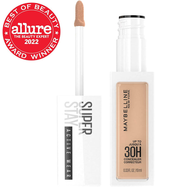 Maybelline Super Stay Liquid Concealer Makeup, Full Coverage Concealer, up to 30 Hour Wear, Transfer Resistant, Natural Matte Finish, Oil-Free,