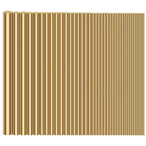 48 Pieces Brass round Rods Kit, 1Mm-8Mm in Diameter, 100Mm in Length, Sutemribor Brass Solid round Rod Lathe Bar Stock for DIY Craft Making, Knife