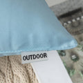 MIULEE Pack of 2 Decorative Outdoor Waterproof Pillow Covers Garden Cushion Sham Throw Pillowcase Shell for Spring Patio Tent Couch 16X16 Inch Blue