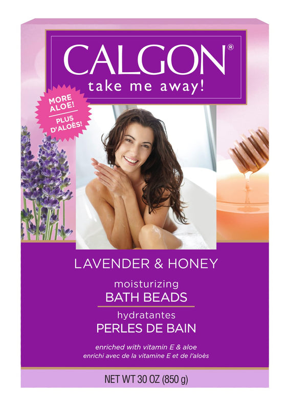 Calgon Ultra-Moisturizing Bath Beads, Lavender & Honey, 30 Oz