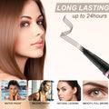LAVONE Eyebrow Pencil Makeup Kit Waterproof 2-IN-1 Microblading Pen/Pomade Eyeliner and Dual-ended Brush, Brow Pencil Kit for Natural Eyebrows,