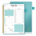 Daily Planner Undated, to Do List Notebook with Hourly Schedule Calendars Meal, Spiral Appointment Organizers Notebook for Man/Women, Pocket,Pen