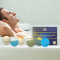 Organic Bath Bombs Gift Set for Men - Vegan Natural Ingredients - Absolutely Safe for Men - Relaxing Epsom, Himalayan, Dead Sea Salts & Essential