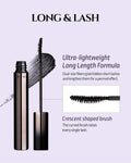 HEVVYMAKEUP Define Eyes Mascara Black Long & Lash - Lash Extension Lengthening, Defining - Feathery Soft, No Smudging, No Clumping - Korean Eye
