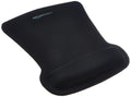 Amazon Basics Irregular Ergonomic Gel Computer Mouse Pad with Wrist Rest for Pain Relief, 10.1L X 8.1W Inches, Black