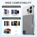 Magnetic Portable Charger 5000mAh with 15W Wireless & 20W PD Fast Charging,Ultra-Slim Travel-Ready Design,LED Display & Premium Metal