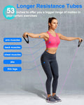 Resistance Exercise Band with Handles, Workout Band Weight Band for Physical Therapy,Strength Training Home Gym Fitness,With Door Anchor & Storage