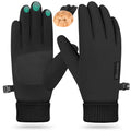 Ihuan Winter Waterproof Gloves for Men Women Snow Ski - Cold Weather for Running Cycling, Warm Thermal Touchscreen Finger