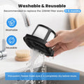 4 Pack 2284W Vacuum Replacement Filter for Bissell Pet Hair Eraser Filter Hand Vacuum 2284W 2390 2389 2390A, Compare to Parts # 1614212 1614203