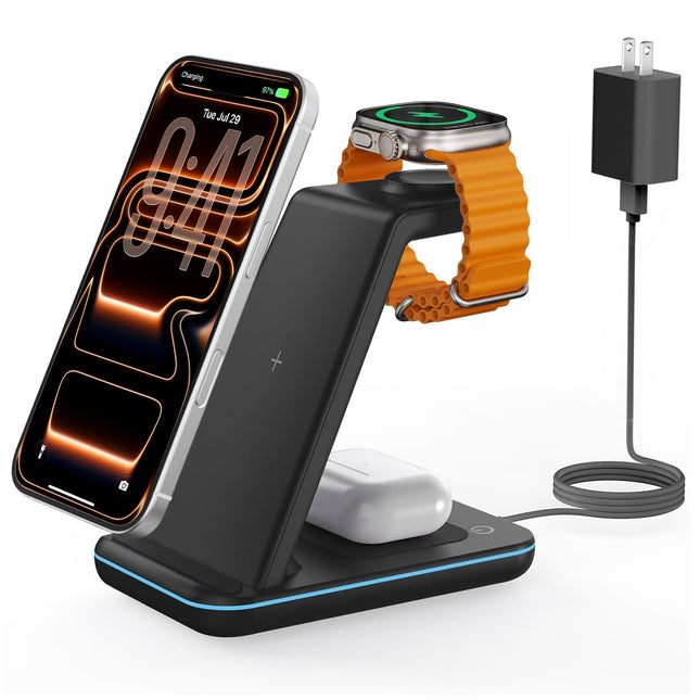 Wireless Charger Magnetic for Iphone - Joygeek Wireless Charging Station Pad for Iphone 15 14 13 12 Pro Max Plus, for Ap
