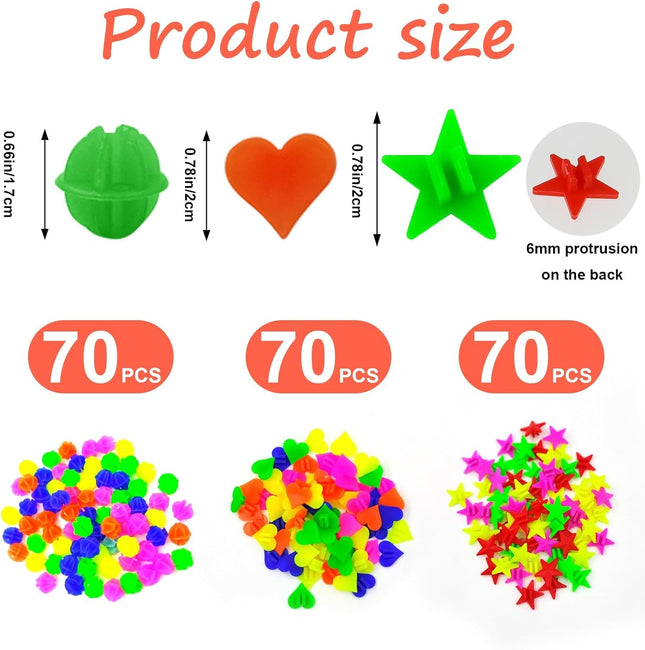 210 Pcs Bike Wheel Spokes Beads, Colorful Plastic Clip Beads Bicycle Bike Spoke Decorations, Children'S Bike Spokes Acce