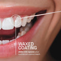 REACH Waxed Dental Floss, Mint, Plaque Remover for Teeth, Shred Resistant, Floss Slides Smoothly, Easy to Use, Waxed, Deep Cleaning Teeth, Oral
