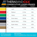 THERABAND CLX Resistance Band with Loops, Fitness Band for Home Exercise and Full Body Workouts, Portable Gym Equipment, Gift for Athletes,