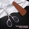Personal Care Professional Beauty Tools (pink) Small scissors Facial hair removal and ear, nose and eyebrow, beard trimming Stainless steel fine