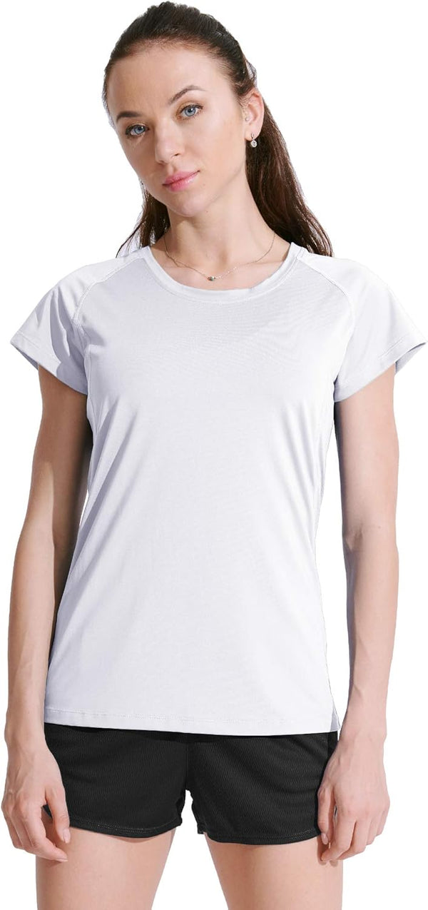 CADMUS Women'S Workout Shirts for Running Yoga Tee Shirts Dry Fit Pack of 3