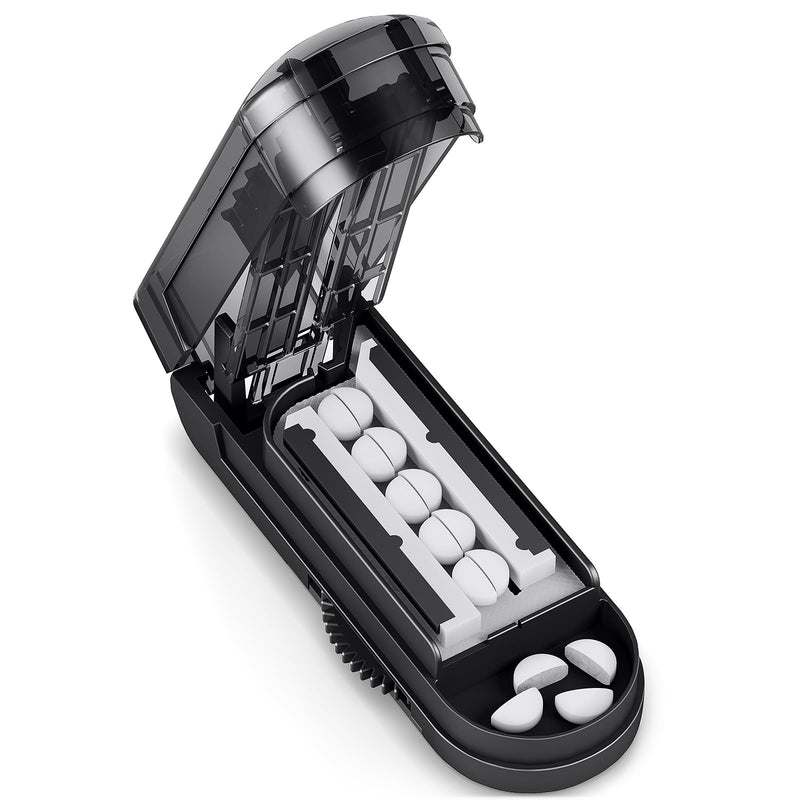DEPAD Pill Cutter Splitter for Cutting Multiple Pills, Adjustable Pill Cutter Splitter for Small and Tiny Pills with Accurate Pill Alignment, Pill
