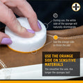 Sneakerasers Instant Sneaker Cleaner Sponge, Effective Shoe Cleaning for White Sneakers, Tennis Shoes - Pre-Moistened, Portable Shoe Cleaner,
