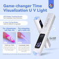 SAVILAND LED U V Light with Magnetic Stand & LCD Screen Portable Nail Lamp Kit Handsfree 2-Timer Modes Portable Mini Nail Dryer Stand for Gel