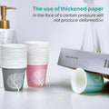 LITOPAK 600 Pack 3 oz Disposable Bathroom Cups, Colorful Small Disposable Paper Cups for Parties, Picnics, Barbecues, Travel and Events 600pack