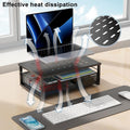 gianotter Computer Monitor Stand Riser, Desk Organizers and Accessories with Drawer, Office Desk Accessories & Workspace Desktop Organizers