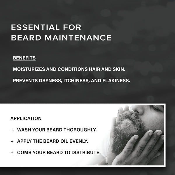 Copper Johns Beard Oil for Men Growth, Castor & Jojoba Oil with Sea Minerals, Increases Softness & Control for Fuller-Looking Beard, Mens Beard