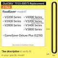 Upper and Lower Gasket Replacements for Foodsaver (2 Foam Gaskets) - Fits V2200, V2400, V2800, V3000, V3200 Series Vacuum Sealers (Replaces Food