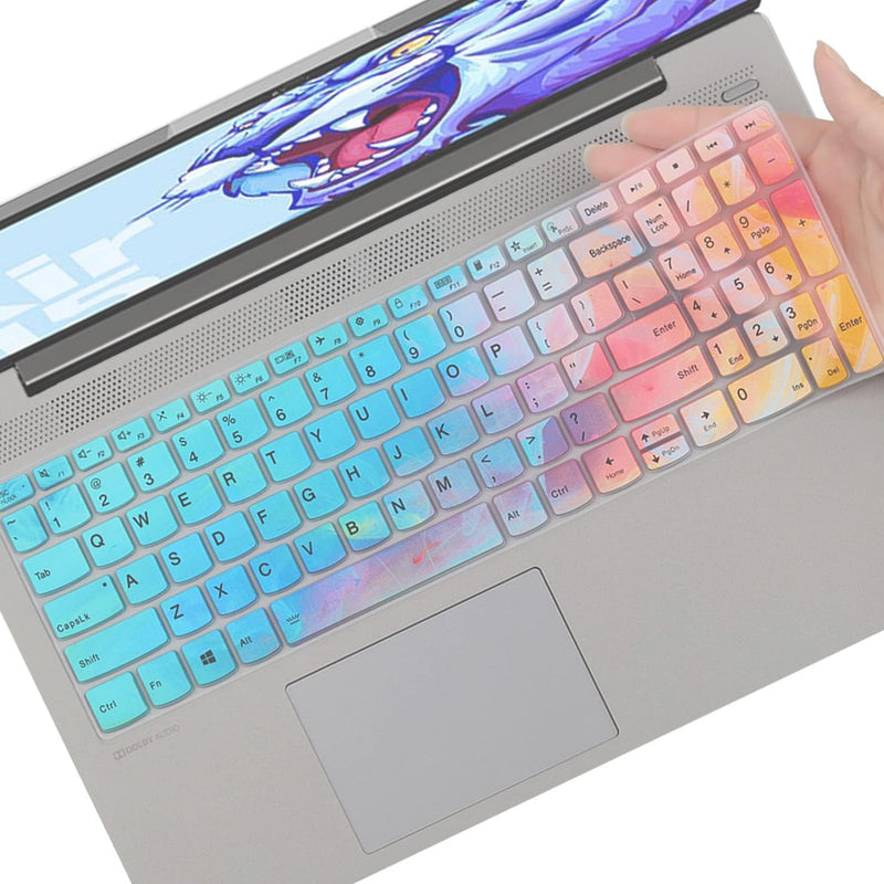 Keyboard Cover for Lenovo Yoga 7/Yoga 7I 15.6 16, 2025-2022 Ideapad 5/Ideapad 3/Ideapad 5I/Ideapad 3I/Ideapad 1 1I 15.6 17.3, Flex 5 15.6,