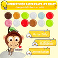 V-Opitos Arts and Crafts Kits for Kids, 12 Pack Simple Animal Paper Plate Crafts for Toddler Age of 2, 3, 4, 5 Years Old, Fun Preschool Classroom