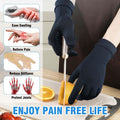 2 Pairs Full Finger Copper Arthritis Gloves with Touchscreen Tip, Compression Gloves for Women Men, Relief for Rheumatoid, Osteoarthritis, Carpal