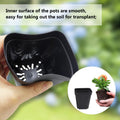 Square Nursery Pots 3.54Inches 90 Pcs Seedling Flower Post Plastic Thick Seed Start Germination for Plant Propagation,Sturdy Suit for 1020