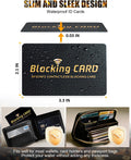 RFID Blocking Card 10 Pack,One Card Protects Entire Wallet,Rfid/Nfc Contactless Bank Debit Credit Card Protector ID ATM Guard Card Blocker,Smart