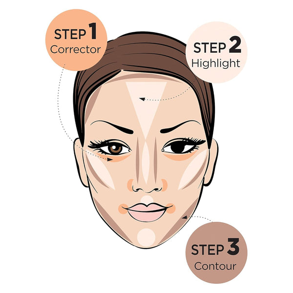 Ruby Kisses 3D Face Creator Cream Foundation & Concealer, 12 Hours Long Lasting, Medium to Full Coverage, Non-Greasy, Ideal for Makeup & Contour
