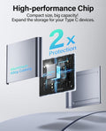 HICOBER 3-in-1 USB-C SD Card Reader, Supports 2TB SD/TF Cards with USB 2.0 Port, Compatible for USB-C Phones, Tablets, Laptops & iPhone 15,16,17,