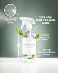 Vine Creations Glass Spray Bottles, 2 Pack Refillable Spray Bottles for Cleaning Solutions, Clear Spray Bottle for Plants, Water Spray Bottle