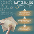 Nectar & Nest Reusable Bread Bags for Homemade Bread (2 Pack) - XL Cotton Beeswax Bags, Sourdough Bag, Beeswax Bag, Sourdough Storage