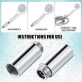 Amylove 2 Pcs Shower Head Extension Arm Stainless Steel Shower Pipe Extension 1/2Pt Male to 1/2Pt Female Thread Cast Pipe Fitting Coupler