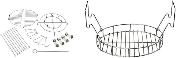 Char-Broil the Big Easy 22-Piece Turkey Fryer Accessory Kit, Chrome + Char-Broil the Big Easy Bunk Bed Basket