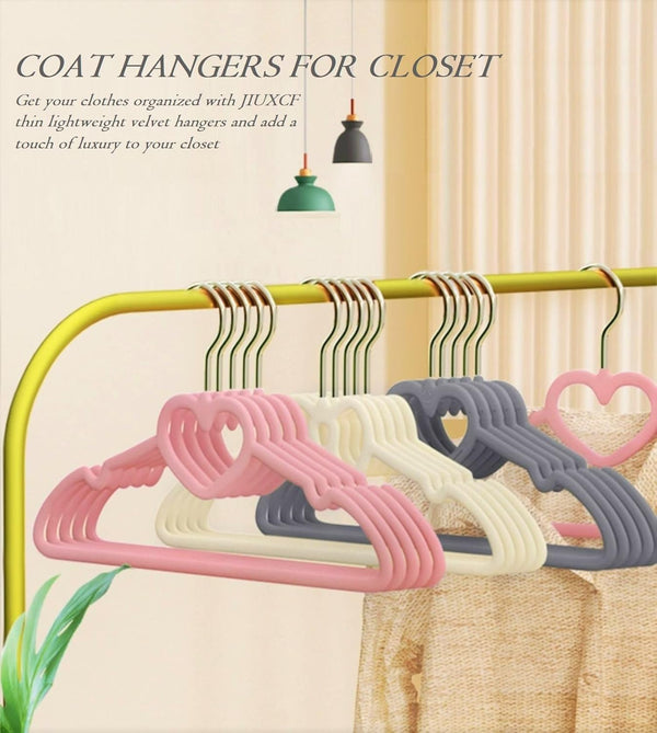 Velvet Hangers 20 Pack, 16" Non Slip Adult Hangers, Slim Clothes Hanger with 360 Degree Swivel Hook - Durable & Cute for Coats, Shirts, Dress (Mix